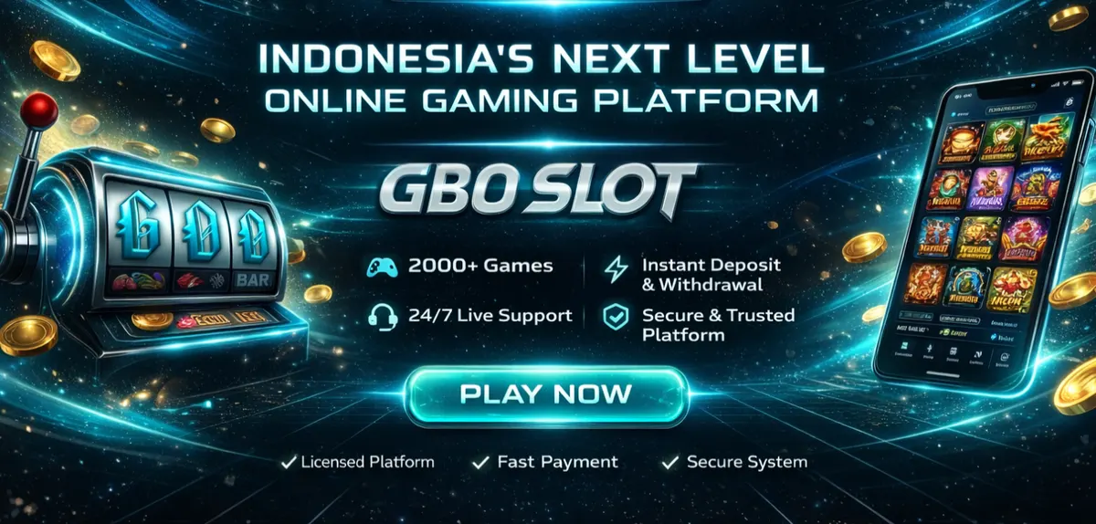 GBO Slot – Indonesia's next level online gaming platform with 2000+ games, instant deposit and withdrawal, 24/7 live support, and secure system